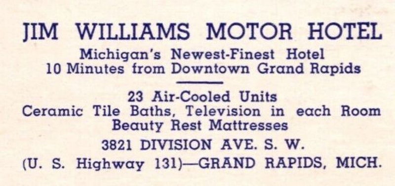 Jim Williams Motel (Jim Williams Motor Hotel) - Vintage Postcard